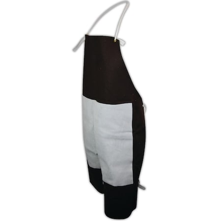 Magid Brown Duck Split Leg Apron with Pearl Split Leather Apron Patch 20135LBP